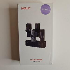 NWT 1 iWalk Charging Station For 4 Portable Chargers Light Lavender Purple